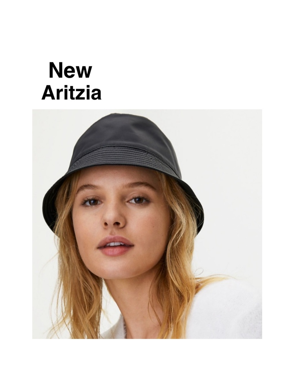 NWT Aritzia Main Character Bucket Hat dark navy ⭐️⭐️⭐️⭐️